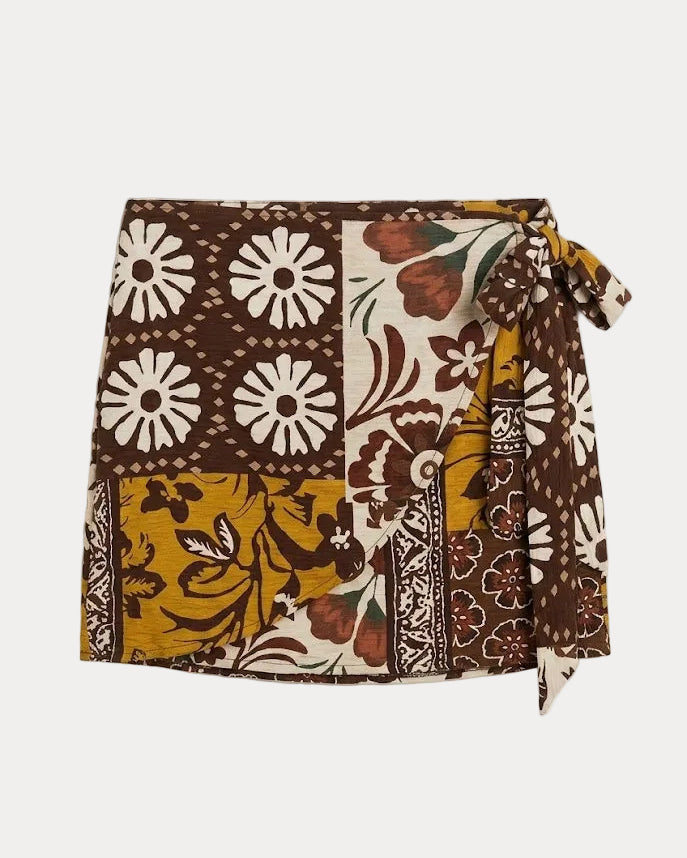 Mini Pareo a Portafoglio con Patchwork