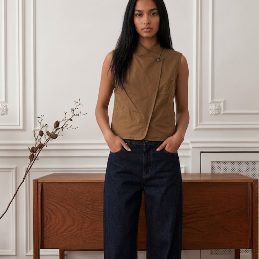Gilet assimetrico