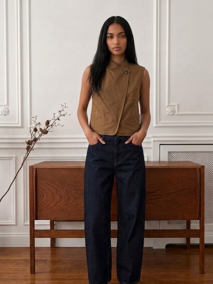 Gilet assimetrico