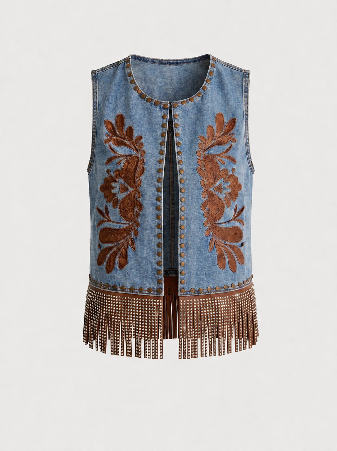 Gilet Jeans boho-chic