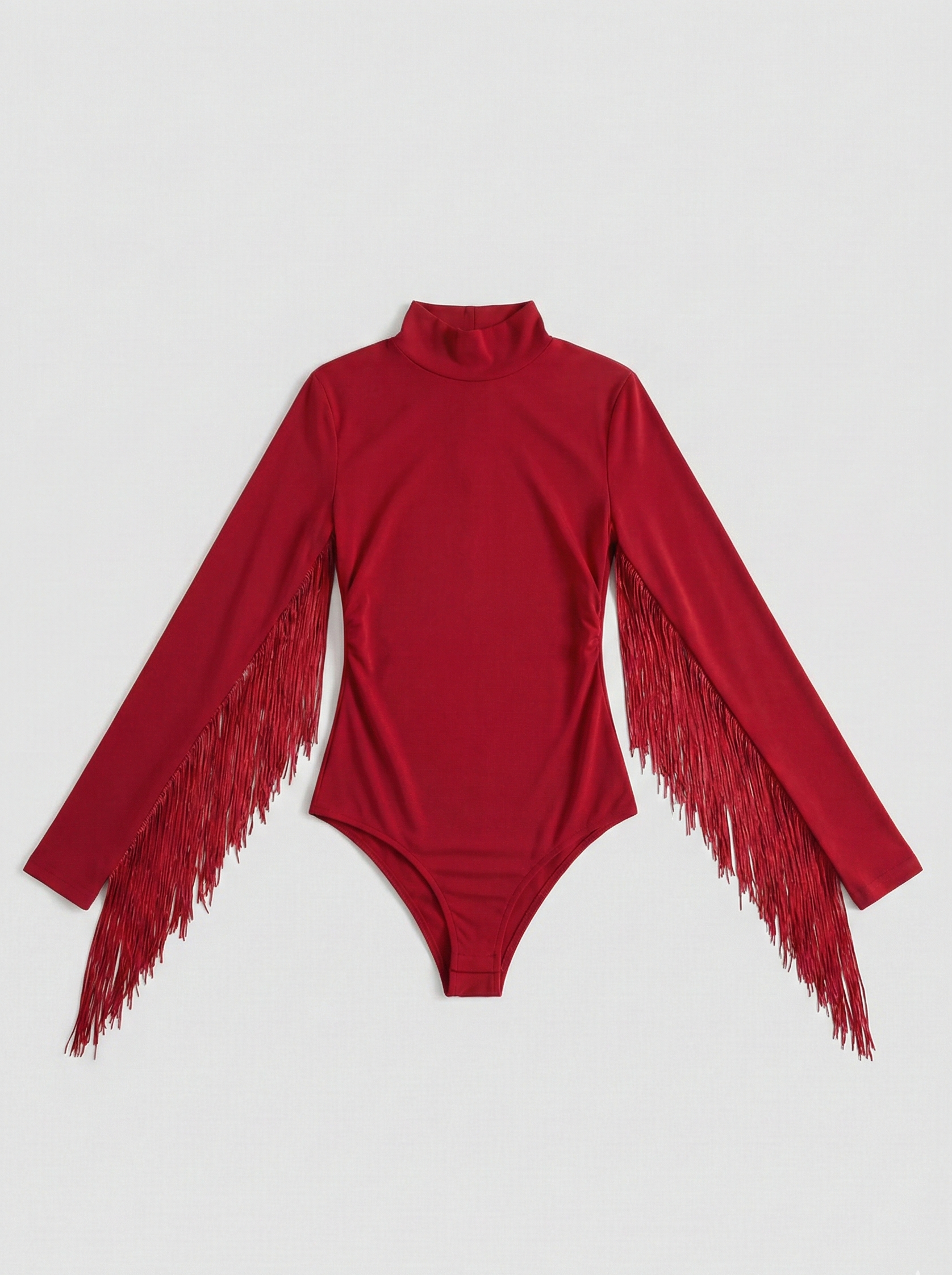 Body Statement Rosso con Frange Lunghe