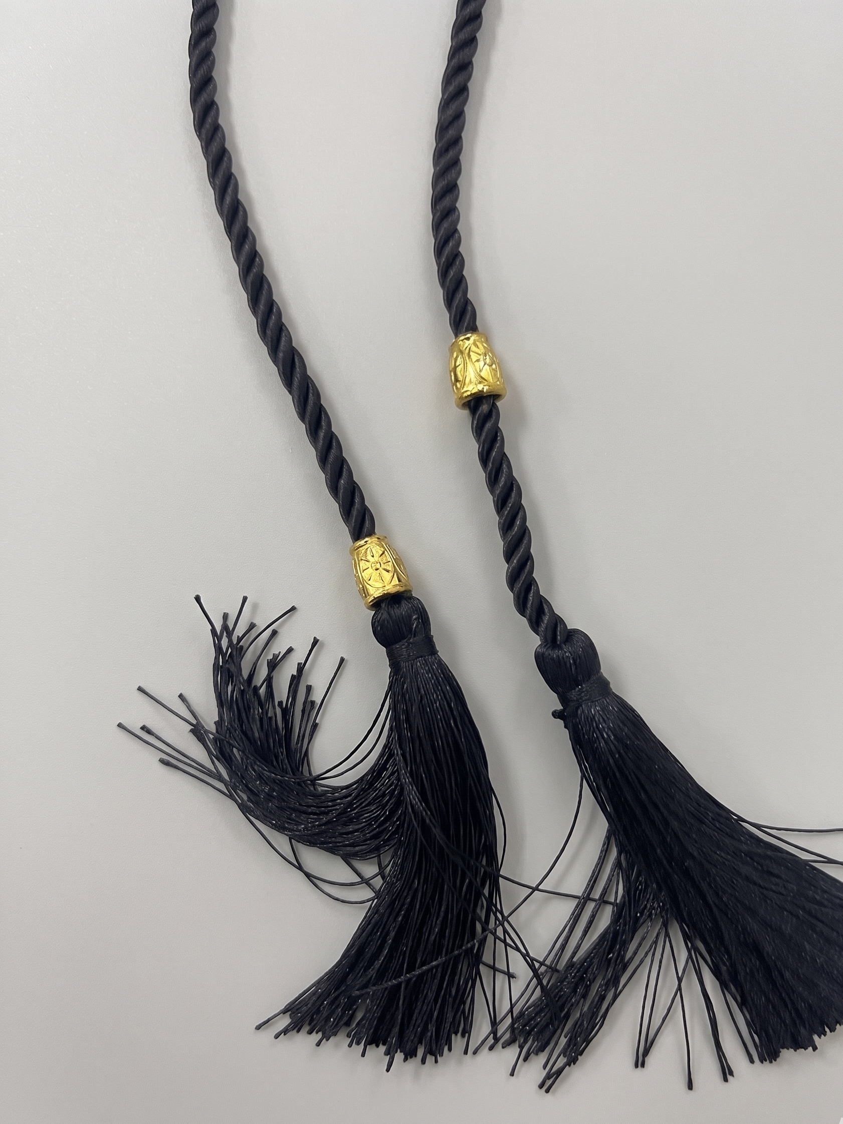 Maxi Abito Nero con Spalline a Nappina