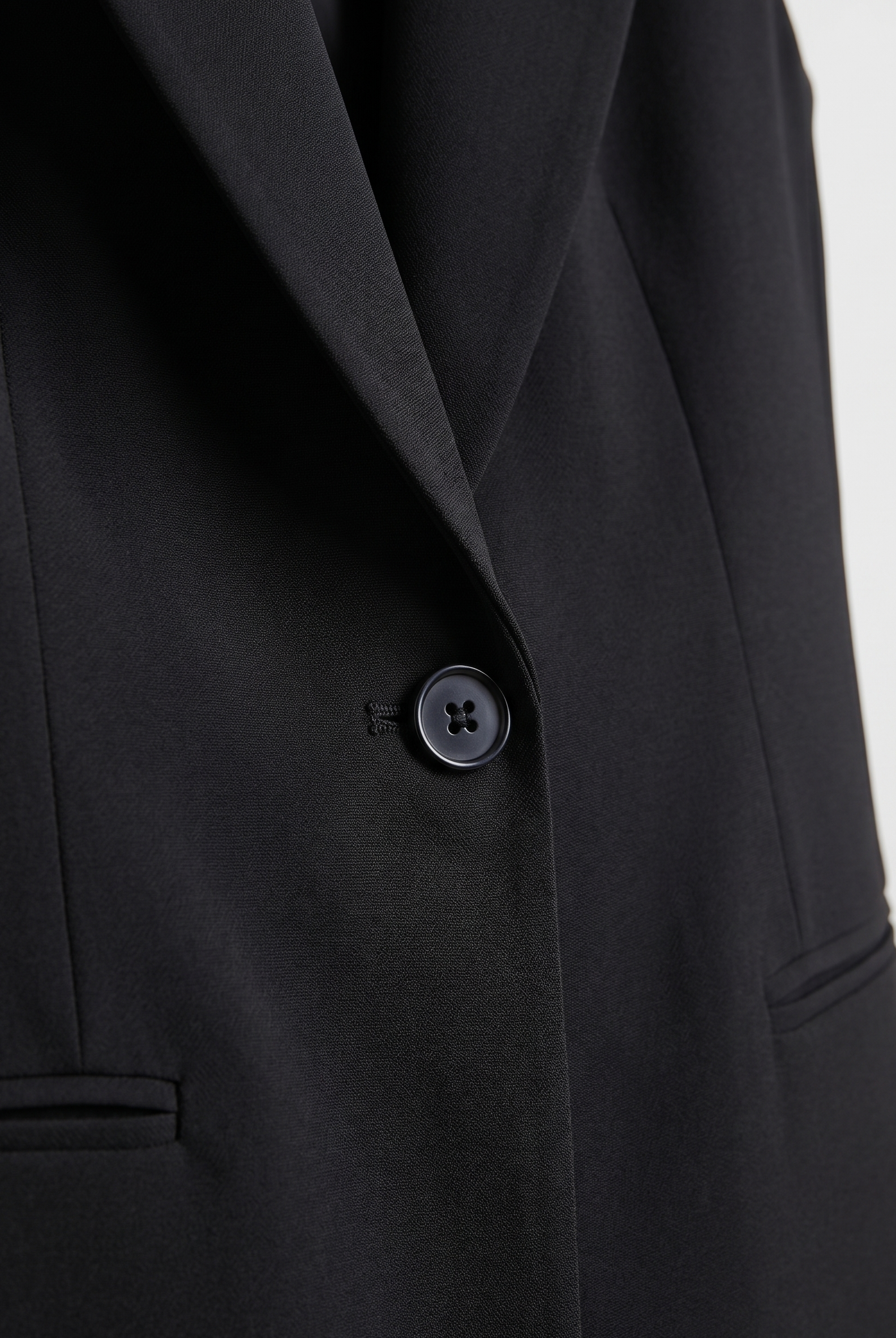 Gilet Blazer Lungo Sartoriale Nero