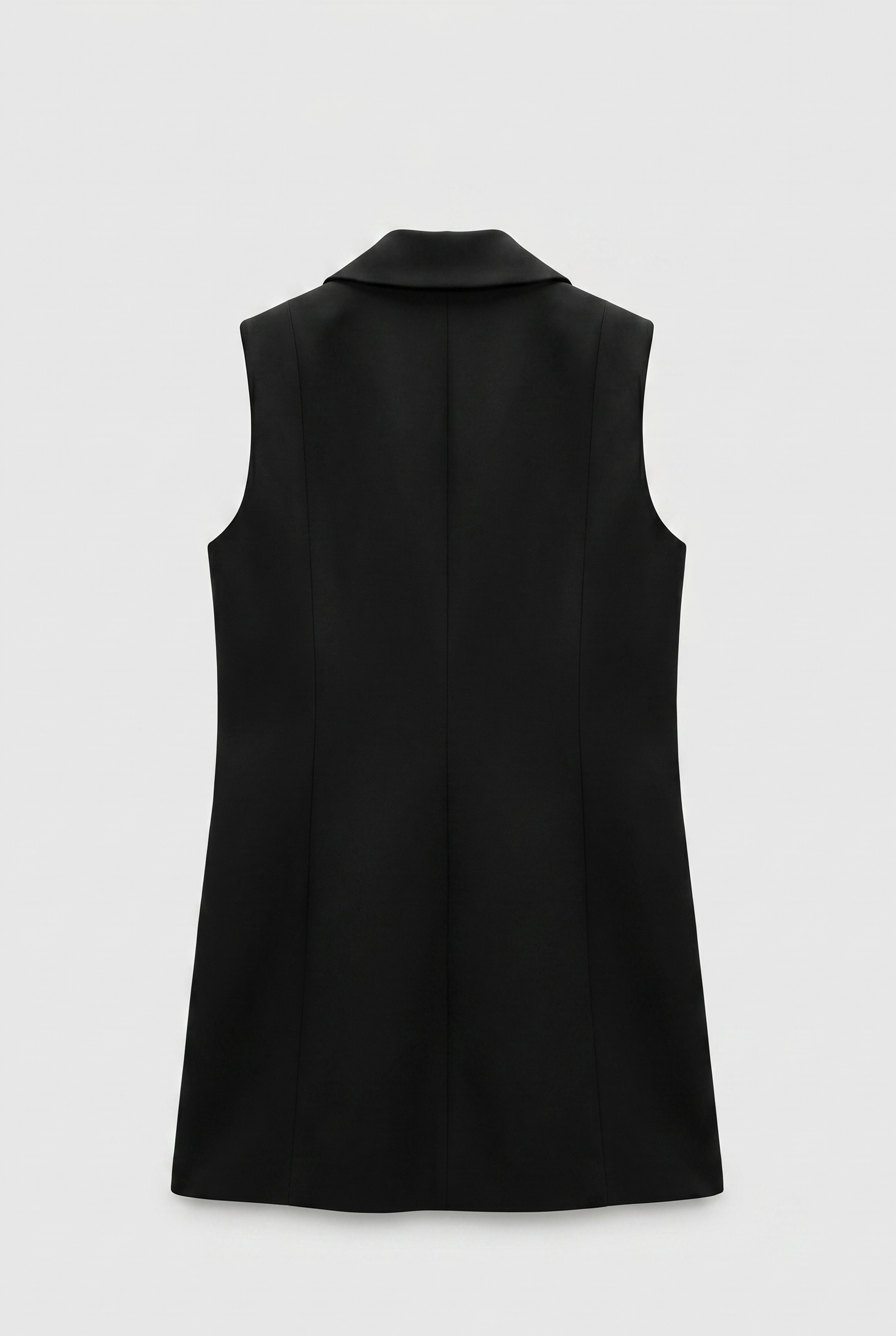 Gilet Blazer Lungo Sartoriale Nero