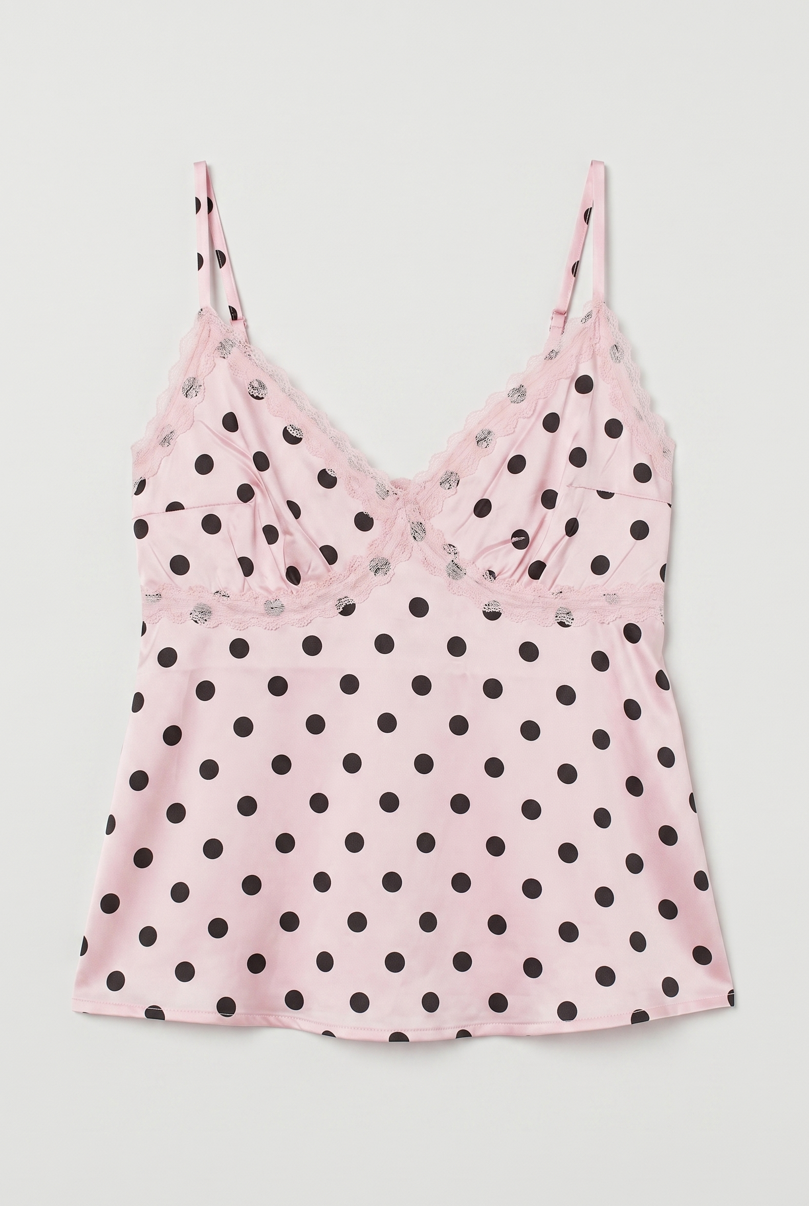 Top satin pois