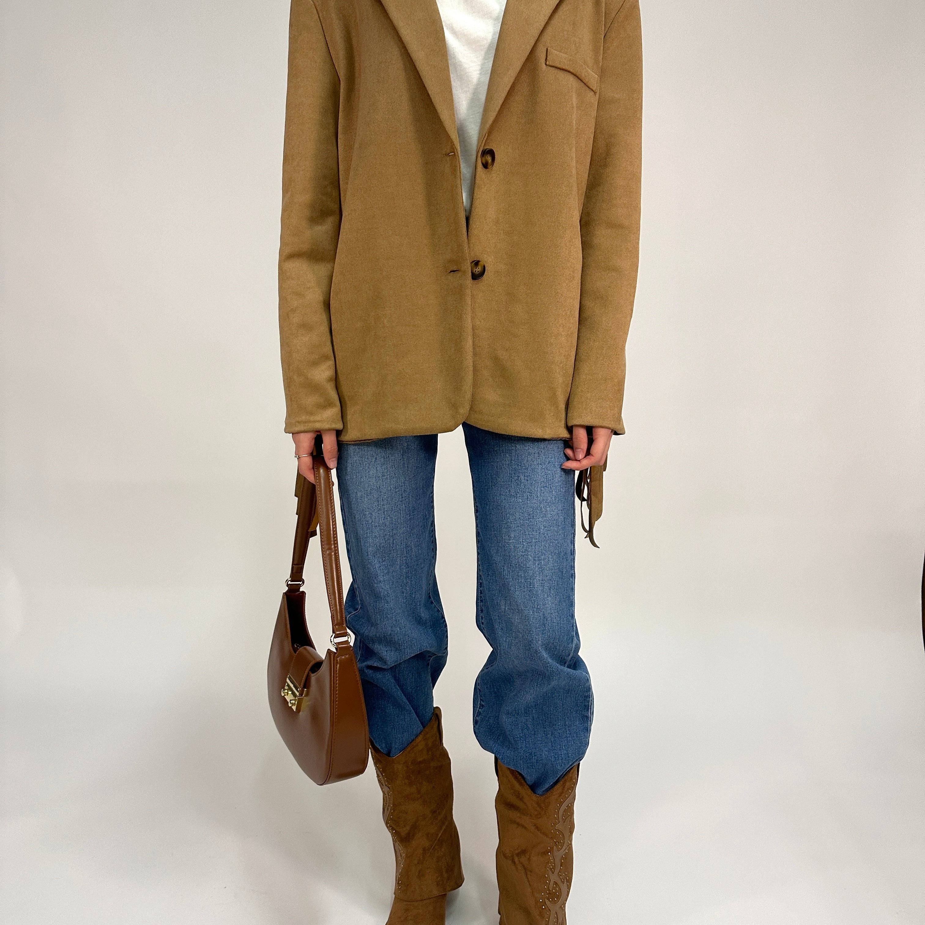 Giacca con Frange Stile Western – Blu Royal