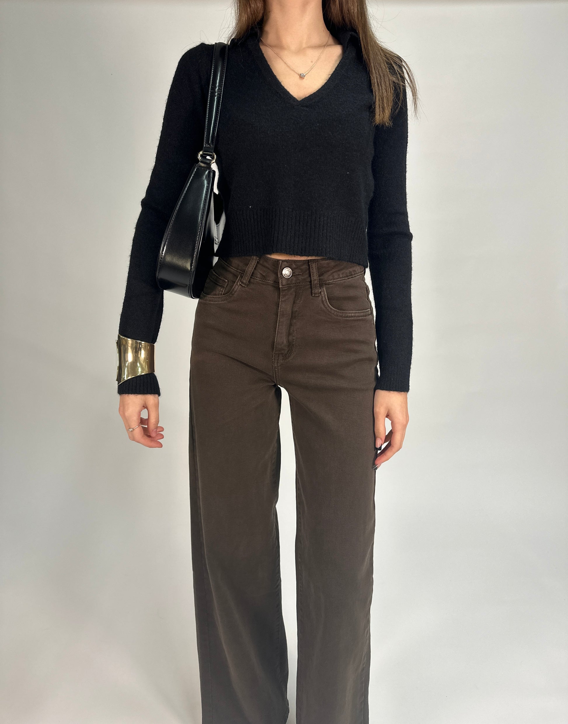 Maglia con Colletto e Scollo a V