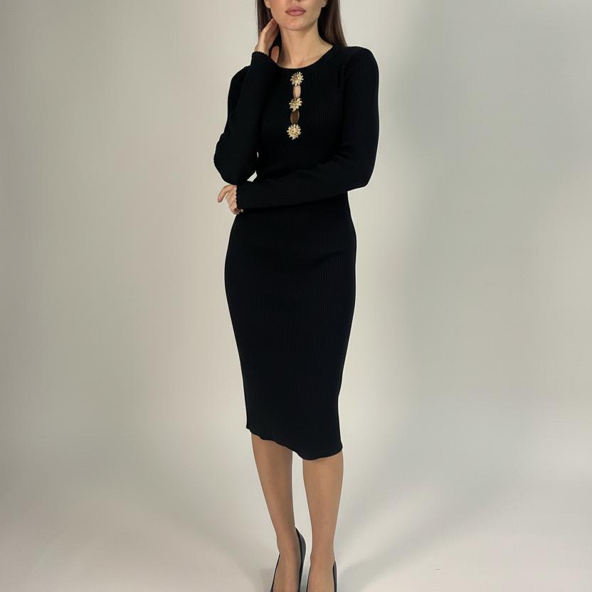 Abito nero con sfondo originale