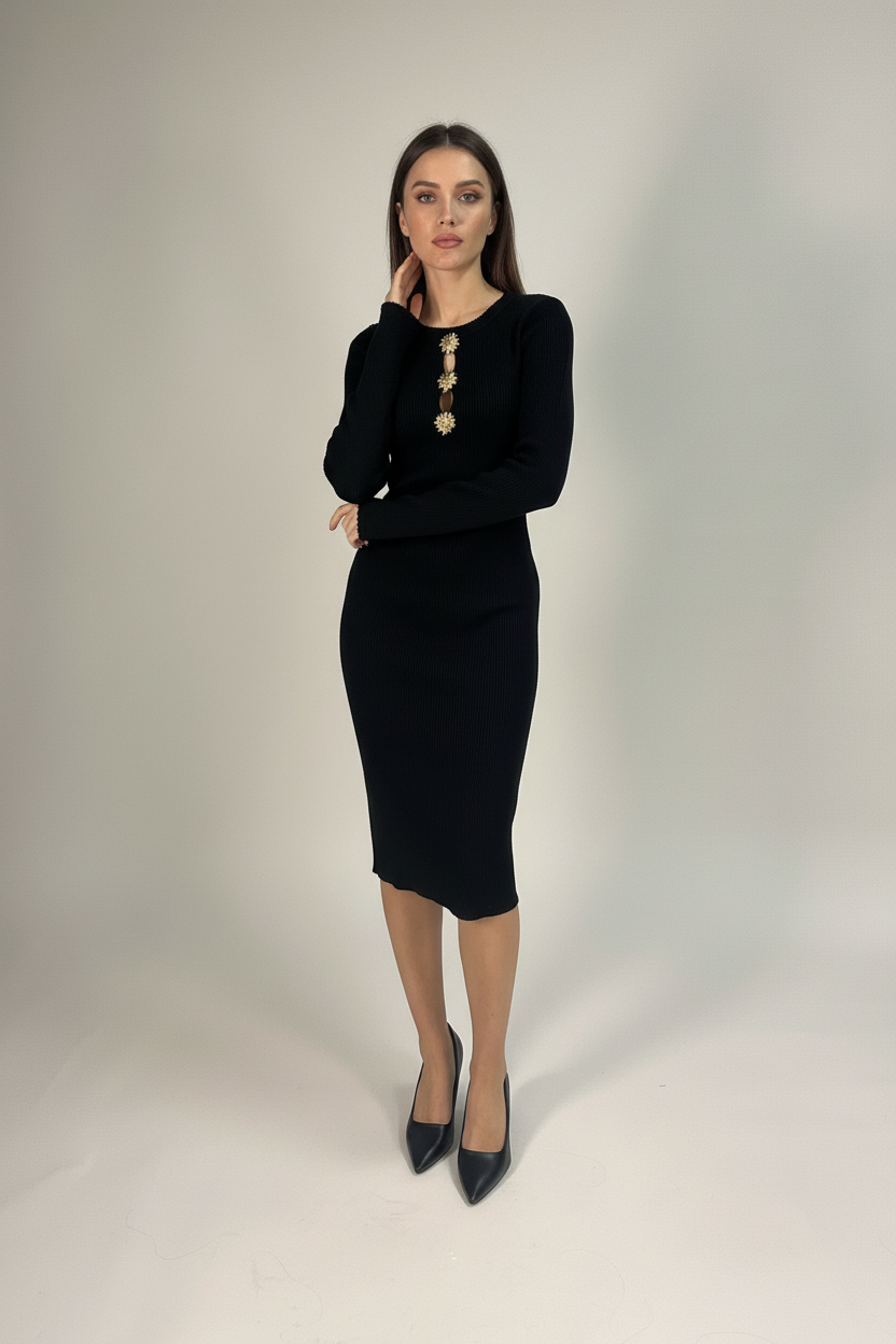 Abito nero con sfondo originale