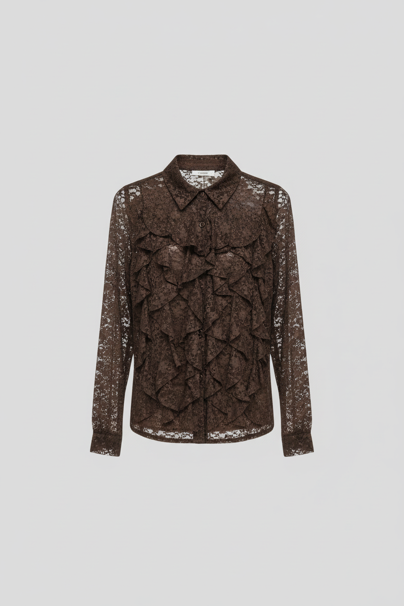 Camicia con Balze e Pizzo