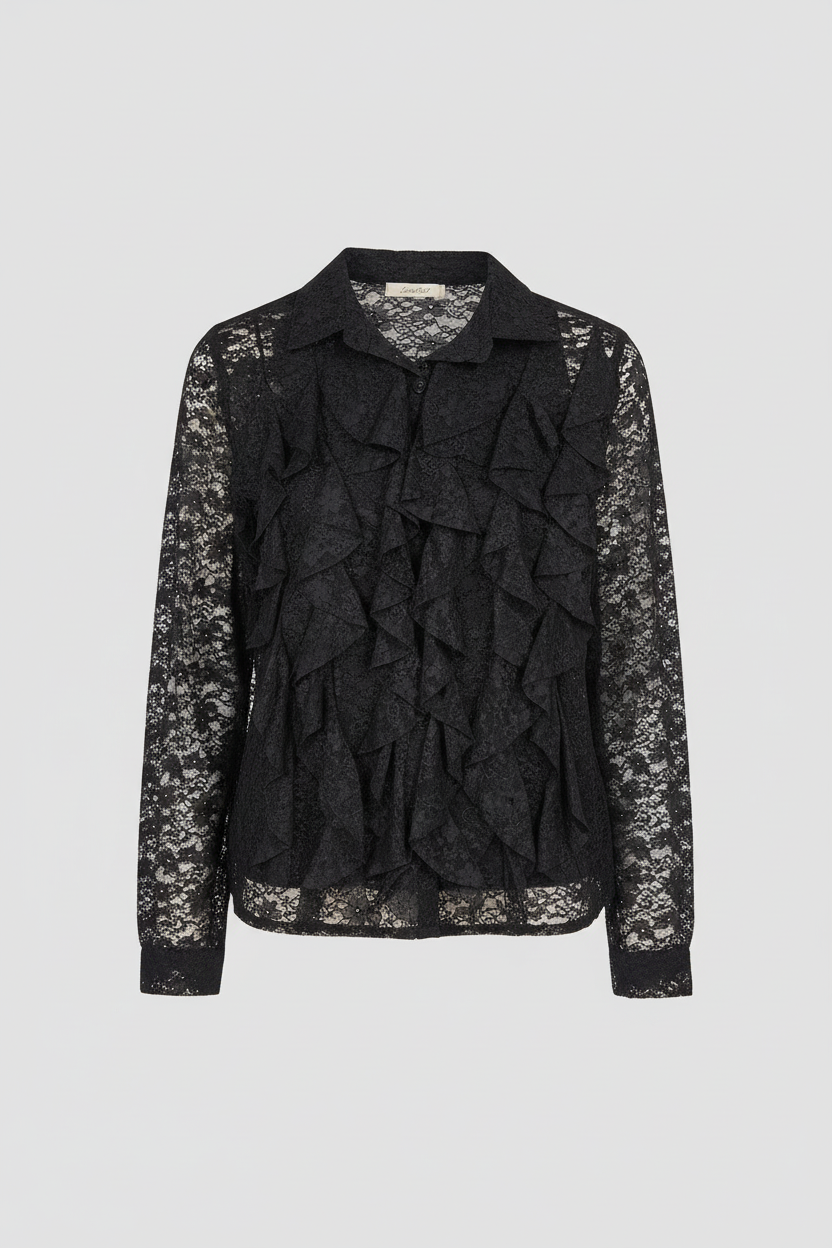 Camicia con Balze e Pizzo