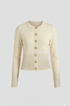 Cream rhinestone cardigan clean version