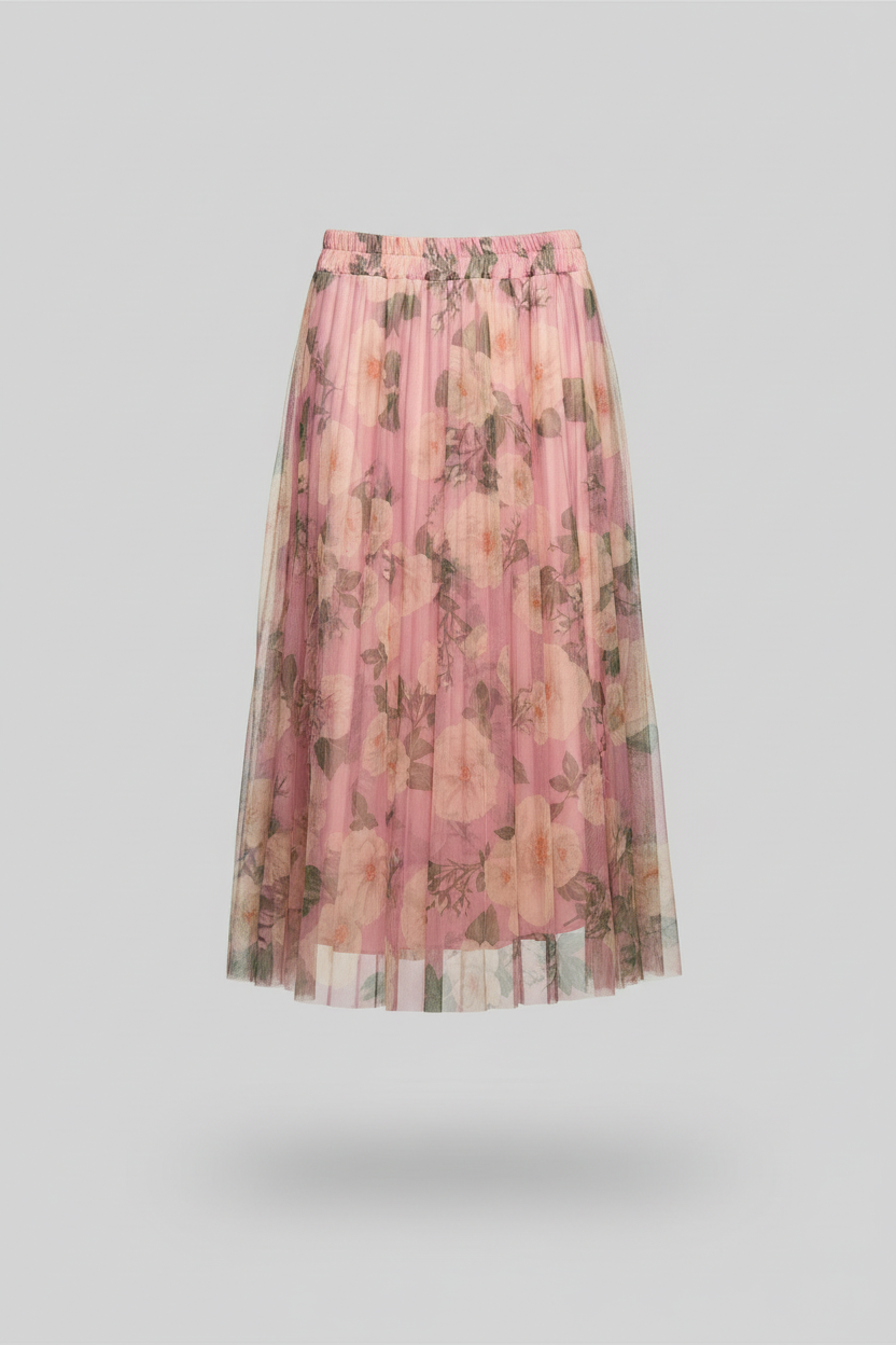 Gonna Plissettata Floreale