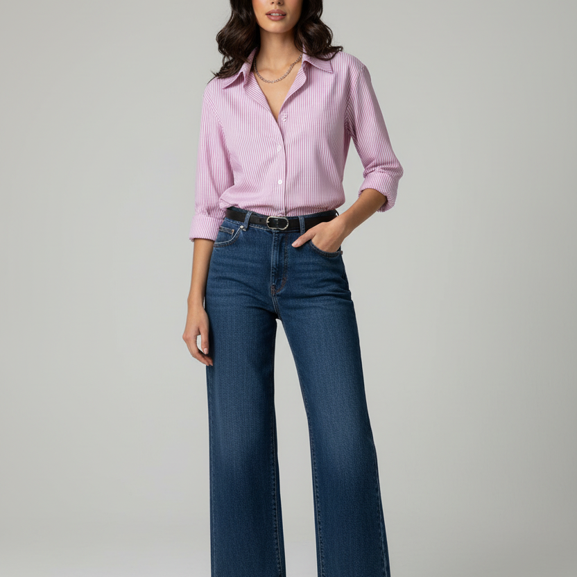 Camicia a Righe Essential