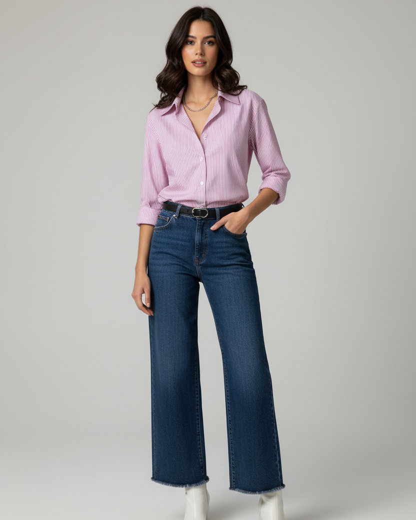 Camicia a Righe Essential