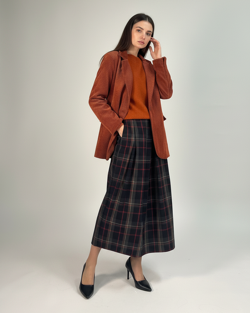 Outfit con posa elegante