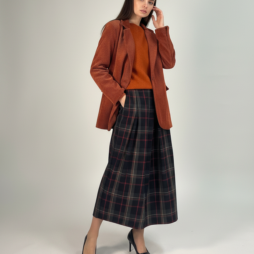 Outfit con posa elegante